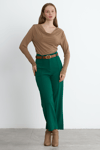 Yeşil Reign Boru Paça Casual Pantolon