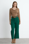 Yeşil Reign Boru Paça Casual Pantolon