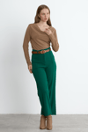 Yeşil Reign Boru Paça Casual Pantolon