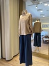Düğme Detaylı Tencel Karışımlı Ceket Bej