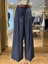 Kemer Aksesuarlı Denim Pantolon