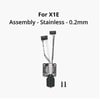 Complete hotend assembly with stainless steel nozz