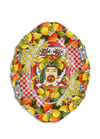  Baci Milano Sicily 7 Parça Meze Tabağı Turuncu