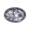  Baci Milano Versailles Oval Melamin Servis Tabağı 50x35 cm Mavi