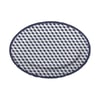  Baci Milano Versailles Porselen Oval Servis Tabağı 26 cm x 36 cm Mavi
