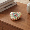 Baci Milano Mamma Mia Kalp Desenli Dekoratif Obje 12 cm x 11,5 cm x 4 cm