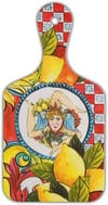 Baci Milano Sicily Kesme Tahtası 13 cm x 25 cm Turuncu