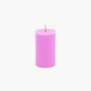 Led Işık Pembe Mum 12,5cm