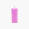 Led Işık Pembe Mum 17,5cm