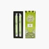 Set Boğumlu Led Işık Yeşil Mum 22cm 2'li