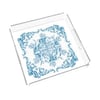 Sivella  Blue Blanc Royale 35x35 Pleksi Tepsi
