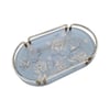 Sivella  Rose Glow Blue Oval Pleksi Tepsi