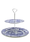 Spode Blue Italian 2li Porselen Kek Standı