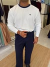 90’s Nakışlı Sweat Beyaz