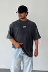 Antrasit Yüksek Kalite Sırt Baskılı T-shirt