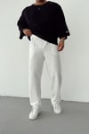 Beyaz Şeritli Baggy Pantolon