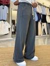 Füme Yıkamalı Baggy Wide Leg Eşofman