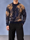 Fuzzy Knit Kazak Lacivert