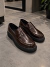 Kahve Kalın Taban Loafer