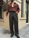 Kahve Süper Baggy Kumaş Pantolon