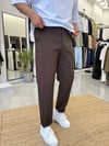Kahverengi Paraşüt Kumaş İpli Jogger