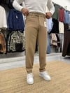 Kışlık Kısa Dilli Kumaş Pantolon Camel
