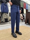 Kışlık Kısa Dilli Kumaş Pantolon Lacivert