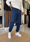Lacivert Paça Lastik Kot Pantolon