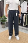 Modal Kumaş Baggy Pantolon Siyah