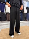 Oysh Kumaş İspanyol Paça Pantolon Siyah