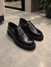 Siyah Kalın Taban Loafer