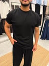Siyah Nushi Oysh Kumaş T-shirt