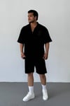 Siyah Sırt Detaylı Oversize T-shirt