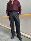 Siyah Süper Baggy Kumaş Pantolon