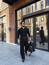 Süper Baggy Kot Pantolon Siyah
