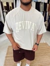 Taş Revival Enjeksiyon Baskı T-shirt