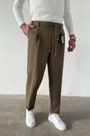 Yeşil Bel Lastikli Jogger Pantolon