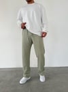 Yeşil Çımalı Rahat Kalıp Baggy Pantolon