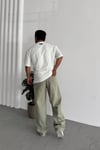 Yeşil Gabardin Baggy Pantolon