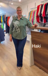 1106 İTALYAN TAM KOL POPLİN GÖMLEK-HAKİ