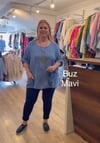 1124 KOLYELİ SALAŞ BLUZ-BUZ MAVİ