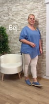 1151 İTALYAN KUŞ GÖZÜ MODEL PANTOLON-BEJ