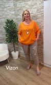 1159 İTALYAN YILDIZLI RAHAT KALIP PANTOLON-VİZON