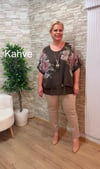 1169 İTALYAN ÇİFT KATLI PAMUK BLUZ-KAHVERENGİ