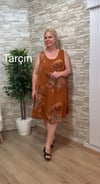 1178 İTALYAN PAMUK KOLSUZ ELBİSE-TARÇIN