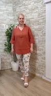 1182 TRUVAKAR KOL MÜSLİN BLUZ-TARÇIN