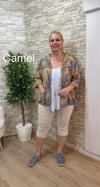 1186 İTALYAN ŞAL DESEN CEKET-CAMEL