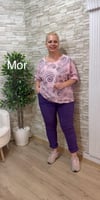 1187 İTALYAN BÜYÜK KALIP DÜZ RENK PANTOLON-MOR