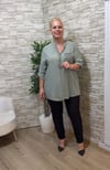 1251 BİLEK BOY PUNTO PANTOLON-SİYAH