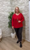 1254 İTALYAN YUMOŞ TRİKO-KIRMIZI